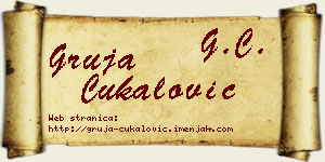 Gruja Čukalović vizit kartica